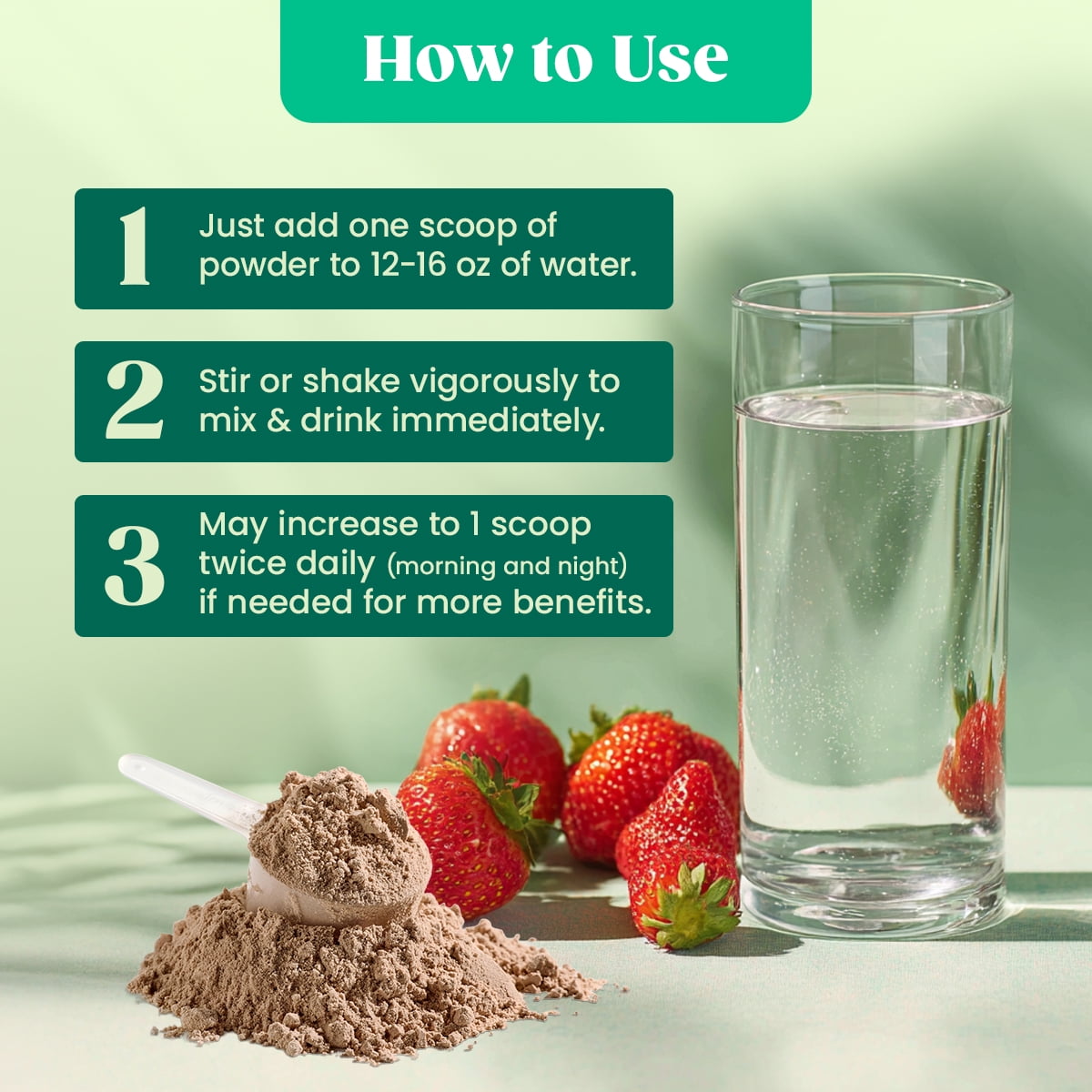 Image displaying a Constipation relief drink mix and text about it's details