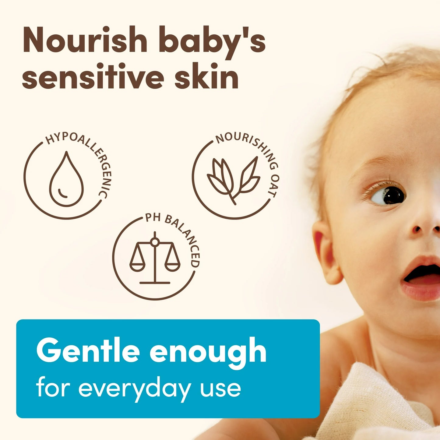 Aveeno Baby Daily Moisture Body Lotion for Delicate Skin with Natural Colloidal Oatmeal & Dimethicone - 18 fl oz