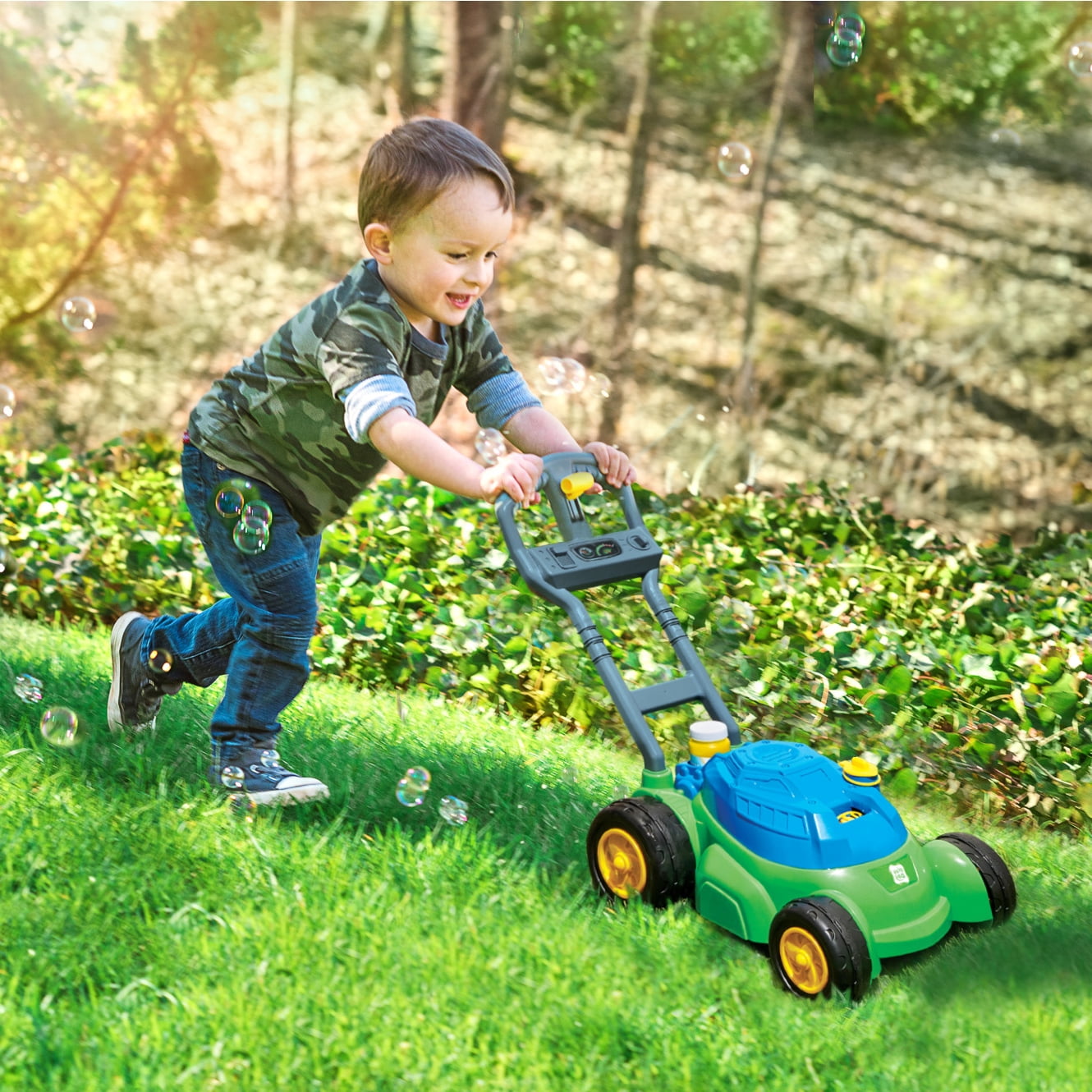 Colorful kids outdoor play equipment for active backyard fun and physical play for toddlers and young children.