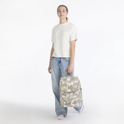 Women's top loader backpack featuring a roomy main compartment for laptops, books, and daily essentials.