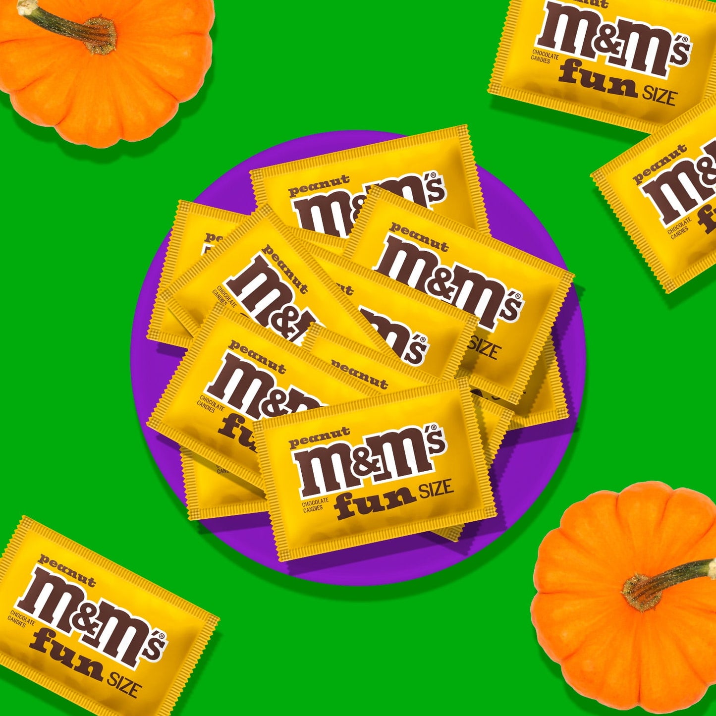 M&M's Peanut Fun Size Halloween Chocolate Candy - 10.57oz Bag