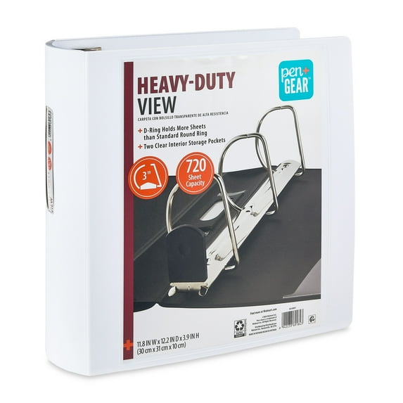 heavy-duty view binder packaging on a white background