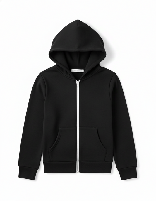 Black hoodie on a white background