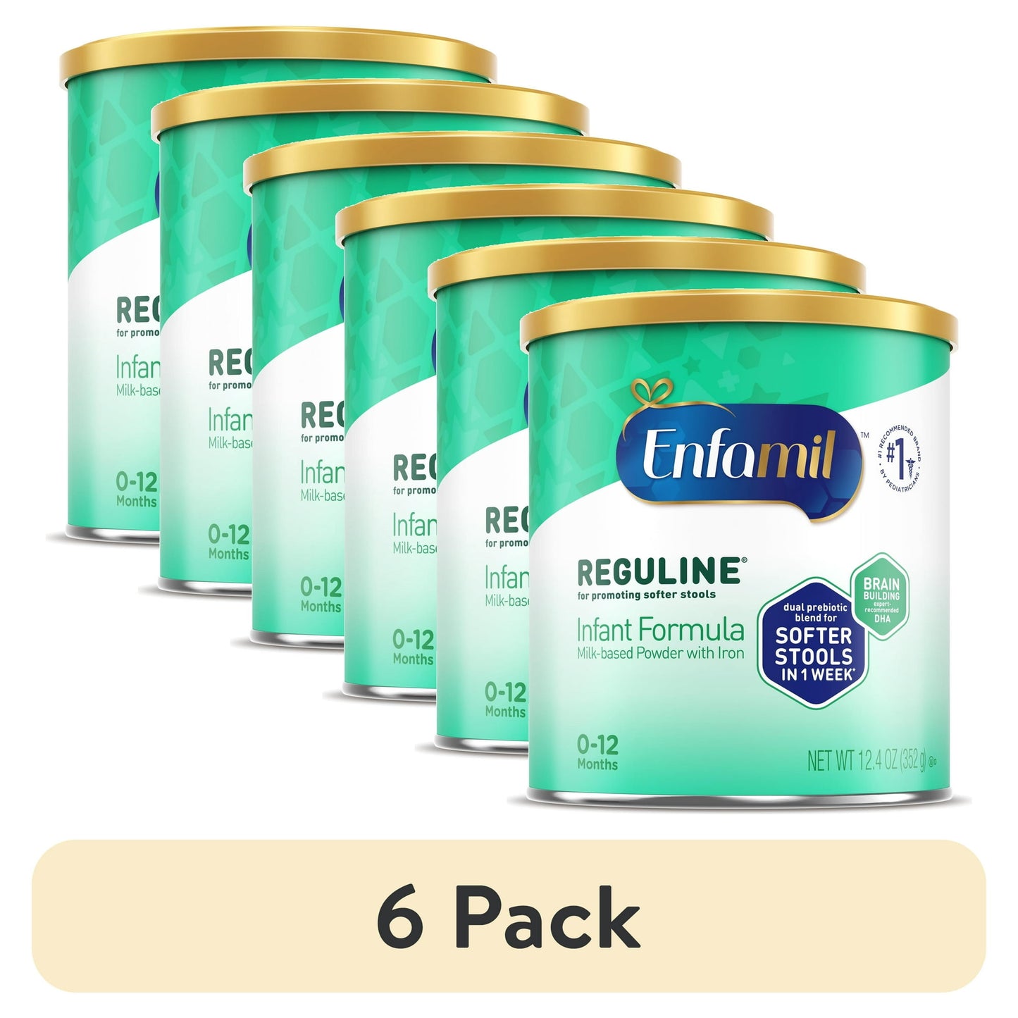infant formula cans with a '6 Pack' label on a white background