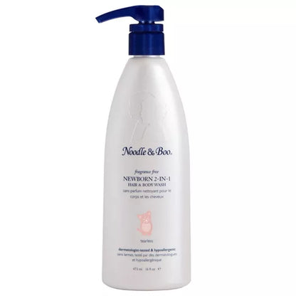 newborn 2-in-1 hair and body wash bottle on a white background