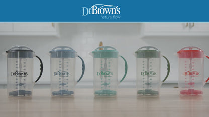 Dr. Brown's Baby Formula Mixing Pitcher, Adjustable Stopper/Locking Lid/No-Drip Spout, Blue 36oz, 1 Pack
