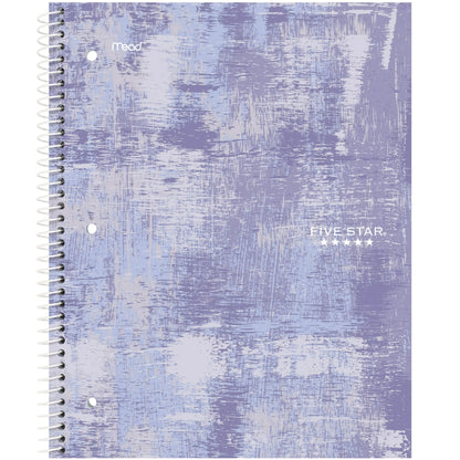 purple textured notebook